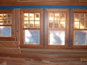 Solid Cherry Wood Windows and Trim